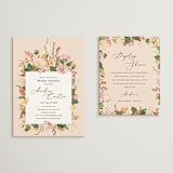 "Bridal Blooms" - Bridal Shower Invitations in Peach by Susan Moyal - Matching Enclosure Card
