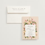 "Bridal Blooms" - Bridal Shower Invitations in Peach by Susan Moyal - Invitation with Envelope