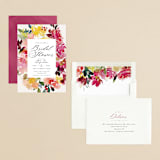 "Magic Flowers" - Bridal Shower Invitations in Petal by Lori Wemple - Assembled