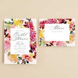"Magic Flowers" - Bridal Shower Invitations in Petal by Lori Wemple - Matching Enclosure Card