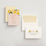 "Lemonade" - Bridal Shower Invitations in Blush by That Girl Press - Assembled