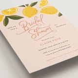 "Lemonade" - Bridal Shower Invitations in Blush by That Girl Press - Close-Up