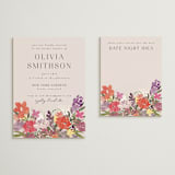 "Wildflower Garden" - Bridal Shower Invitations in Peony by Ashlee Townsend - Matching Enclosure Card