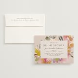 "Bouquet" - Bridal Shower Invitations in Blush by Lori Wemple - Invitation with Envelope