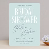 "Versatile" - Bridal Shower Invitations in Bluebell by Pixel and Hank - Front