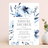 "Blu" - Bridal Shower Invitations in Sapphire by Petra Kern - Front