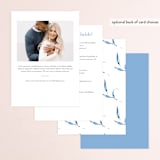 "Blu" - Bridal Shower Invitations in Sapphire by Petra Kern - Back of Card