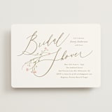 "Love is Blooming" - Bridal Shower Invitations in Petal by Jennifer Postorino - Front