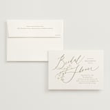 "Love is Blooming" - Bridal Shower Invitations in Petal by Jennifer Postorino - Invitation with Envelope