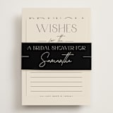 "Bridal Brunch" - Bridal Shower Invitations in Ecru by Erica Krystek - Assembled with Belly Band