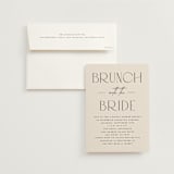 "Bridal Brunch" - Bridal Shower Invitations in Ecru by Erica Krystek - Invitation with Envelope