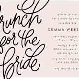 "Brunch for the bride" - Bridal Shower Invitations in Blush by Lea Delaveris - Detail
