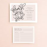 "Brunch for the bride" - Bridal Shower Invitations in Blush by Lea Delaveris - Matching Enclosure Card