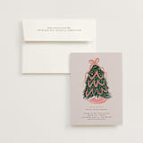 "merry christmas tree" - Bridal Shower Invitations in Peony by Lori Wemple - Invitation with Envelope