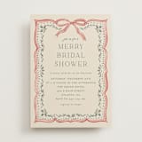 "Ribbon Stripe Holiday" - Bridal Shower Invitations in Eggnog by Chris Griffith - Front
