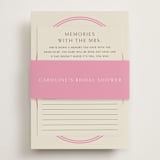 "Bocce" - Bridal Shower Invitations in Fragola by Megan Davis - Assembled with Belly Band