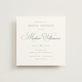 "Chic Script" - Bridal Shower Invitations in Garden by Kelly Schmidt - Front