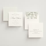 "Chic Script" - Bridal Shower Invitations in Garden by Kelly Schmidt - Assembled