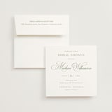 "Chic Script" - Bridal Shower Invitations in Garden by Kelly Schmidt - Invitation with Envelope