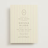 "stitched lines" - Bridal Shower Invitations in Blush by Ellen Schlegelmilch - Front