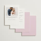 "stitched lines" - Bridal Shower Invitations in Blush by Ellen Schlegelmilch - Back of Card Options