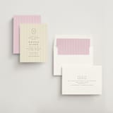 "stitched lines" - Bridal Shower Invitations in Blush by Ellen Schlegelmilch - Assembled
