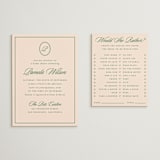 "Scripted" - Bridal Shower Invitations in Emerald by Creo Study - Matching Enclosure Card