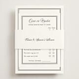"Timeless Together" - Bridal Shower Invitations in Tuxedo by Carolyn MacLaren - Assembled with Belly Band