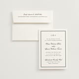 "Timeless Together" - Bridal Shower Invitations in Tuxedo by Carolyn MacLaren - Invitation with Envelope