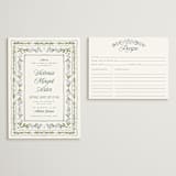 "Vintage Sketched" - Bridal Shower Invitations in Wisteria by Jenna Holcomb - Matching Enclosure Card