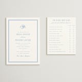 "Cheseapeake" - Bridal Shower Invitations in Sky by Megan Davis - Matching Enclosure Card