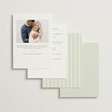 "Avalon" - Bridal Shower Invitations in Chiffon by Everett Paper Goods - Back of Card Options