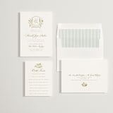 "Avalon" - Bridal Shower Invitations in Chiffon by Everett Paper Goods - Invitation Suite