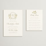 "Avalon" - Bridal Shower Invitations in Chiffon by Everett Paper Goods - Matching Enclosure Card