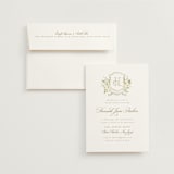 "Avalon" - Bridal Shower Invitations in Chiffon by Everett Paper Goods - Invitation with Envelope