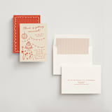 "Party On!" - Bridal Shower Invitations in Sangria Spark by Zove Ahhh - Assembled