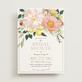 "Spring Blooms" - Bridal Shower Invitations in Blush by Susan Moyal - Front