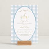 "Vintage goose" - Baby Shower Bar Signs in Sky by Creo Study - In Use