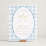 "Vintage goose" - Baby Shower Bar Signs in Sky by Creo Study - In Use