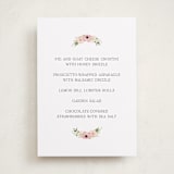 "Timeless Blooms" - Baby Shower Bar Signs in Peony by Susan Moyal - Front