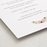 "Timeless Blooms" - Baby Shower Bar Signs in Peony by Susan Moyal - Detail