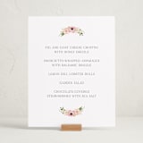 "Timeless Blooms" - Baby Shower Bar Signs in Peony by Susan Moyal - In Use