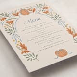 "Pumpkins + Bows" - Baby Shower Bar Signs in Cornflower by Laura Hankins - Detail