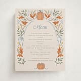 "Pumpkins + Bows" - Baby Shower Bar Signs in Cornflower by Laura Hankins - Front