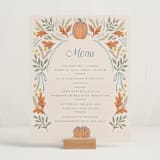 "Pumpkins + Bows" - Baby Shower Bar Signs in Cornflower by Laura Hankins - In Use
