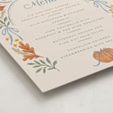 "Pumpkins + Bows" - Baby Shower Bar Signs in Cornflower by Laura Hankins - Detail