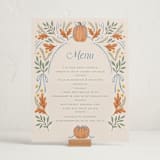 "Pumpkins + Bows" - Baby Shower Bar Signs in Cornflower by Laura Hankins - In Use