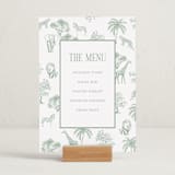 "Safari Toile" - Baby Shower Bar Signs in Palm by Jenna Holcomb - In Use