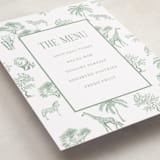 "Safari Toile" - Baby Shower Bar Signs in Palm by Jenna Holcomb - Detail