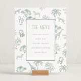 "Safari Toile" - Baby Shower Bar Signs in Palm by Jenna Holcomb - In Use